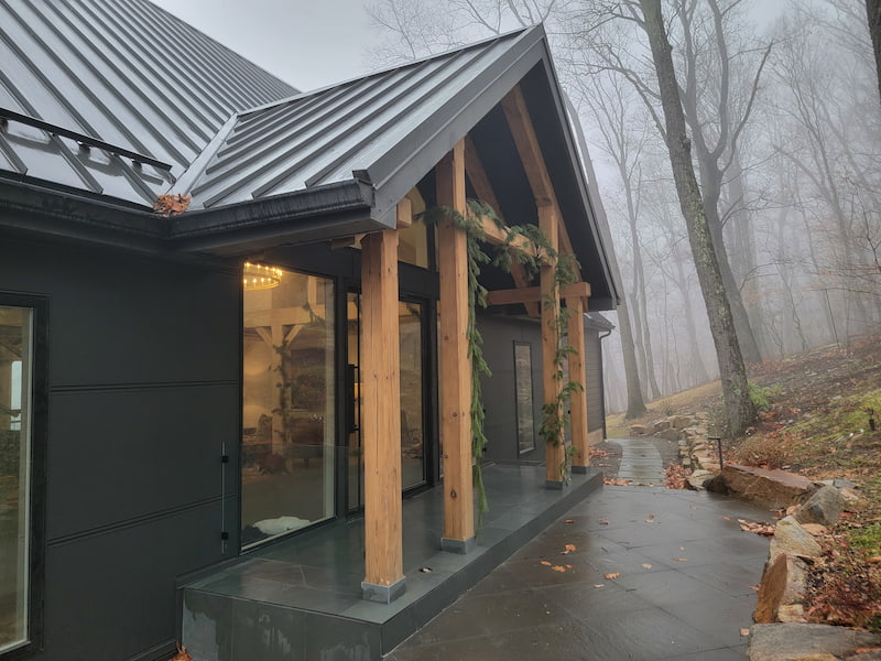 Outdoor Patio Through to Entranceway in New Hope